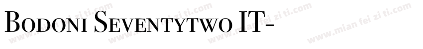 Bodoni Seventytwo IT字体转换